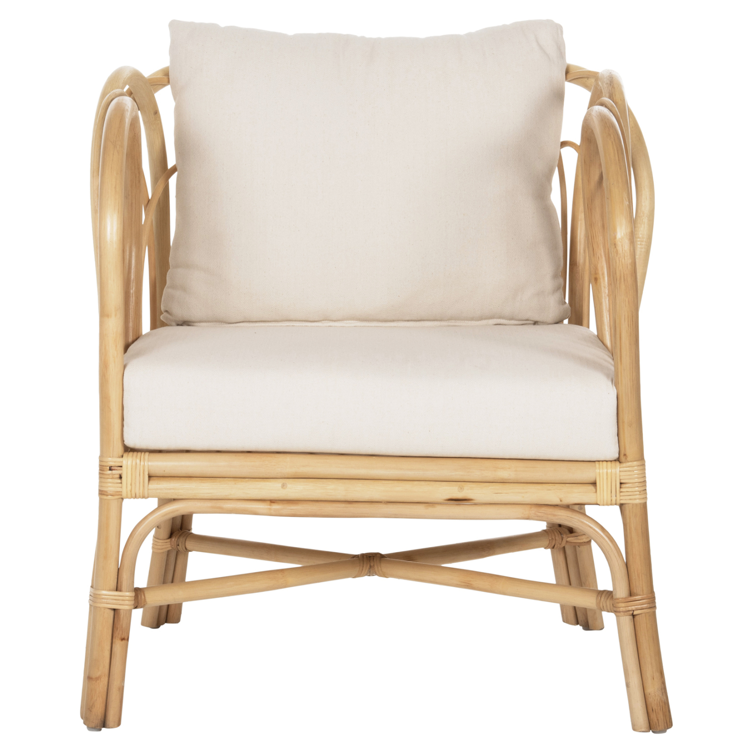 ΠΟΛΥΘΡΟΝΑ FB99817 RATTAN ΣΕ ΦΥΣΙΚΟ-ΛΕΥΚΟ ΜΑΞΙΛΑΡΙ 78x75x92Υ εκ.