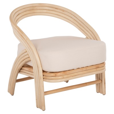 ΠΟΛΥΘΡΟΝΑ FB99838 RATTAN ΦΥΣΙΚΟ ΜΕ ΛΕΥΚΟ ΜΑΞΙΛΑΡΙ 67x74x78Υεκ.