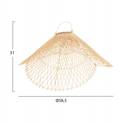 ΦΩΤΙΣΤΙΚΟ ΟΡΟΦΗΣ ΚΡΕΜΑΣΤΟ FB97878.02 RATTAN ΣΕ ΦΥΣΙΚΟ ΧΡΩΜΑ Φ58,5x31Yεκ