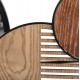 ΚΑΘΡΕΠΤΗΣ ΤΟΙΧΟΥ ΣΤΡΟΓΓΥΛΟΣ FB94217 MDF-BLACK METAL 123x5x63Υεκ.
