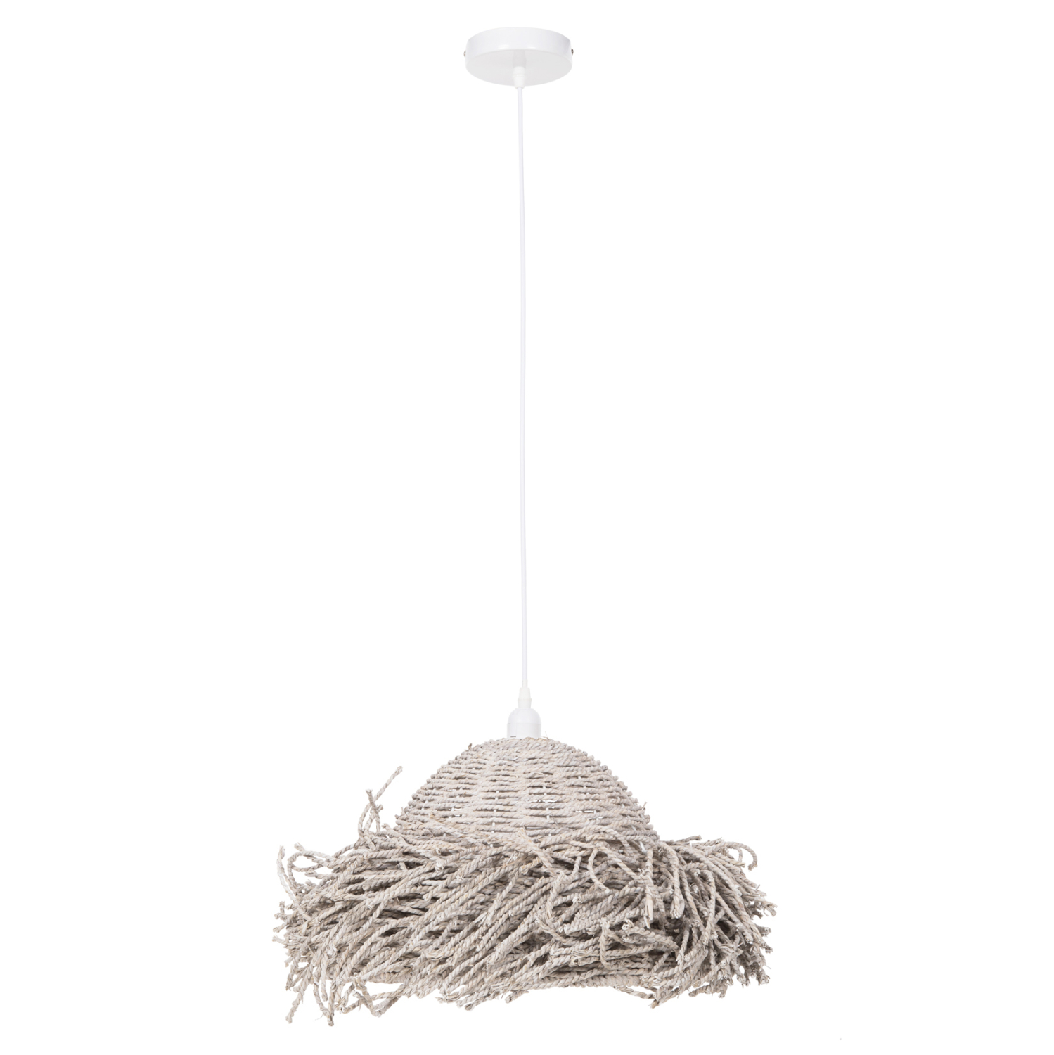ΦΩΤΙΣΤΙΚΟ ΟΡΟΦΗΣ ΚΡΕΜΑΣΤΟ FB94349 SEAGRASS ΣΕ WHITEWASH ΧΡΩΜΑ Φ50x25-135Υεκ.