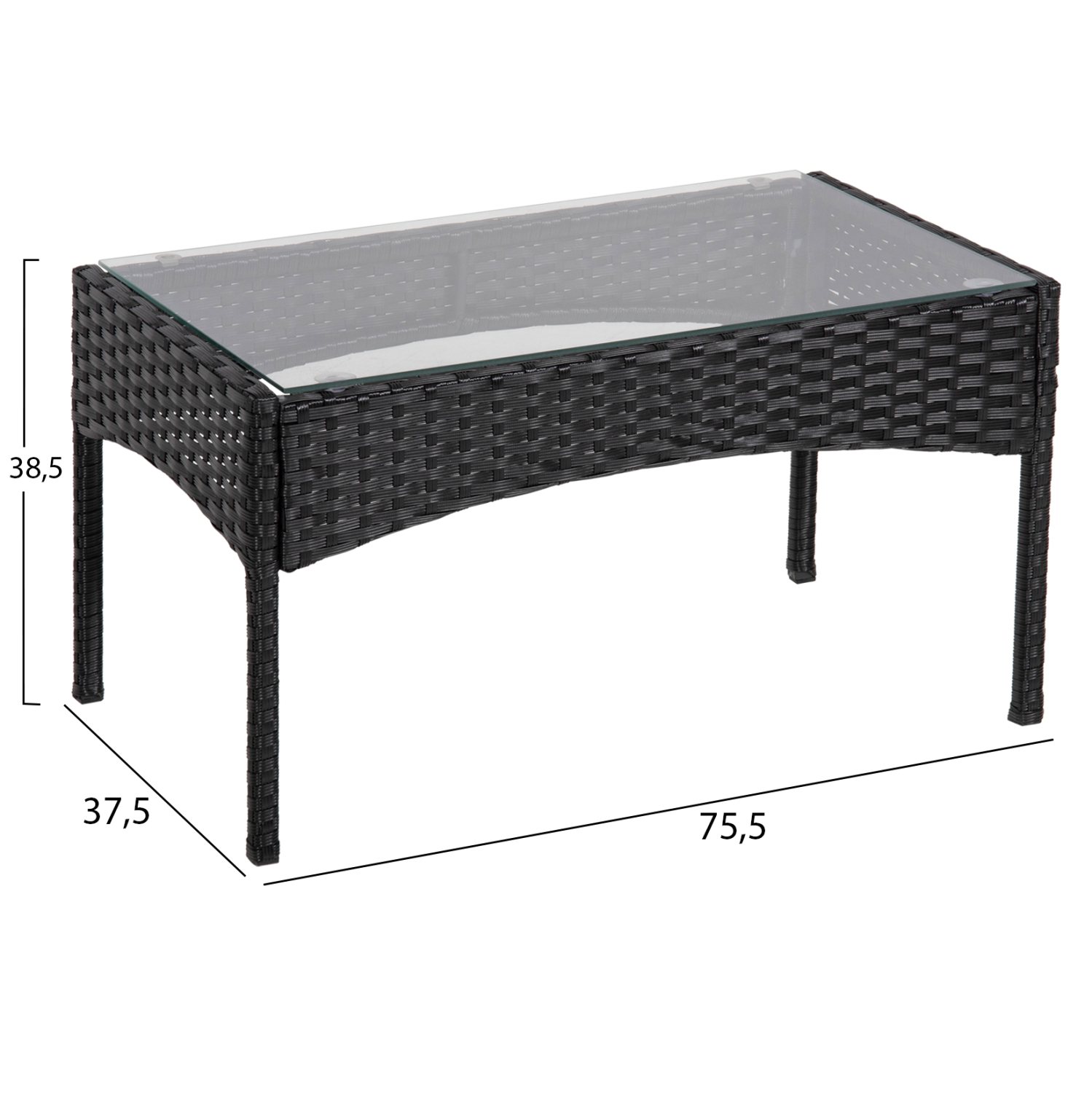 ΣΕΤ ΣΑΛΟΝΙ 4ΤΜΧ FB96089.04 ΣΥΝΘ.RATTAN ΜΑΥΡΟ-ΜΠΕΖ ΜΑΞΙΛΑΡΙΑ