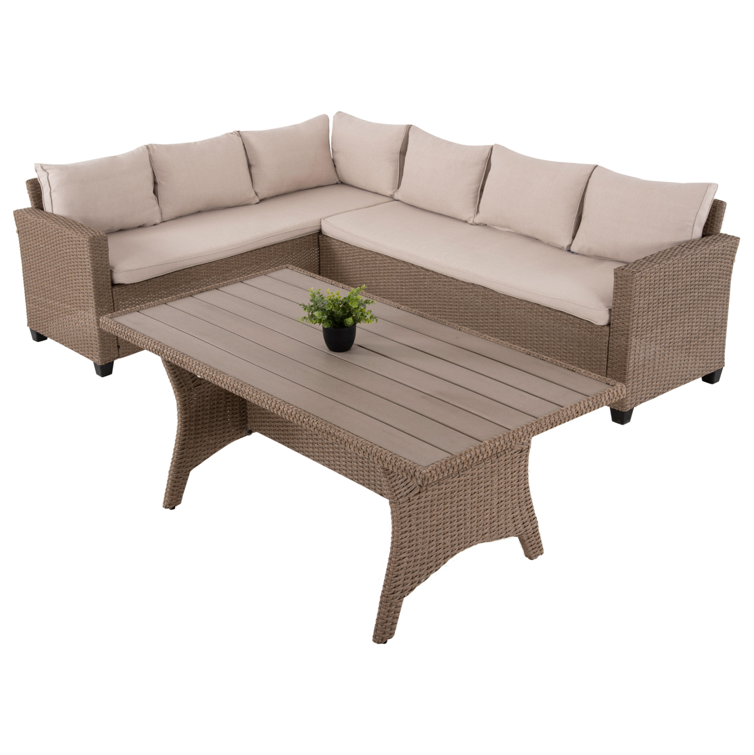 ΣΕΤ ΣΑΛΟΝΙ ΓΩΝΙΑ & ΤΡΑΠΕΖΙ FB96078.02 ΜΟΚΑ ΣΥΝΘ.RATTAN-ΜΑΞΙΛΑΡΙΑ-PS ΞΥΛΕΙΑ