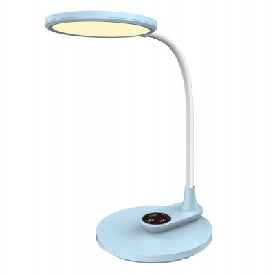 ΦΩΤΙΣΤΙΚΟ ΓΡΑΦΕΙΟΥ LED FB94459.03 ΓΑΛΑΖΙΟ ABS-ΛΕΥΚΗ ΣΙΛΙΚΟΝΗ 17x26,6x34,5Υ εκ.