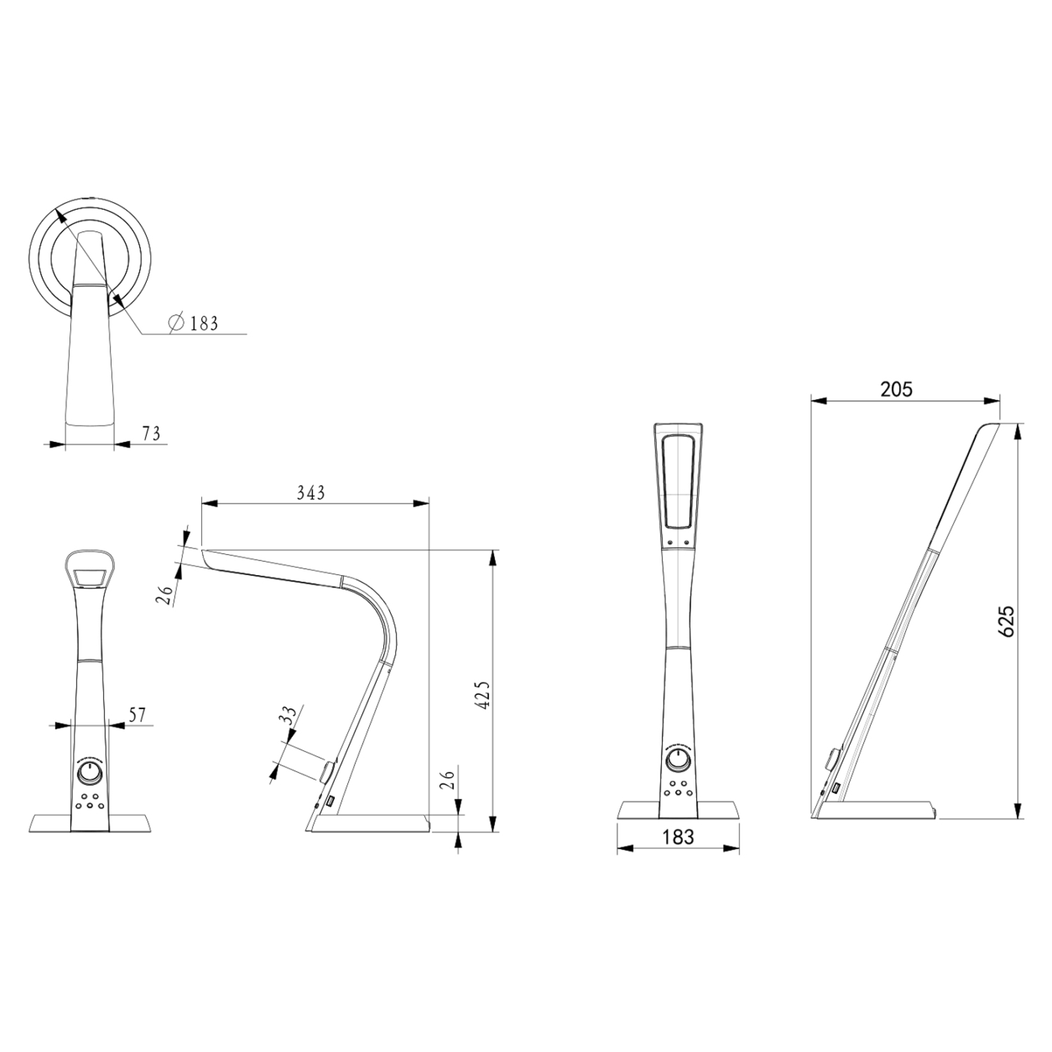 ΦΩΤΙΣΤΙΚΟ ΓΡΑΦΕΙΟΥ LED FB94451.08 ΑΣΗΜΙ ΧΡΩΜΑ 34,3x18,3x42,5Υεκ.