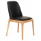 KΑΡΕΚΛΑ ΤΡΑΠΕΖΑΡΙΑΣ FB99944.01 RUBBERWOOD-ΜΑΥΡΟ PU 54,5x58x86Υεκ