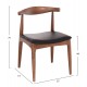 KΑΡΕΚΛΑ ΤΡΑΠΕΖΑΡΙΑΣ FB99947.03 RUBBERWOOD ΚΑΡΥΔΙ-ΜΑΥΡΟ PU 55x51x75Υεκ