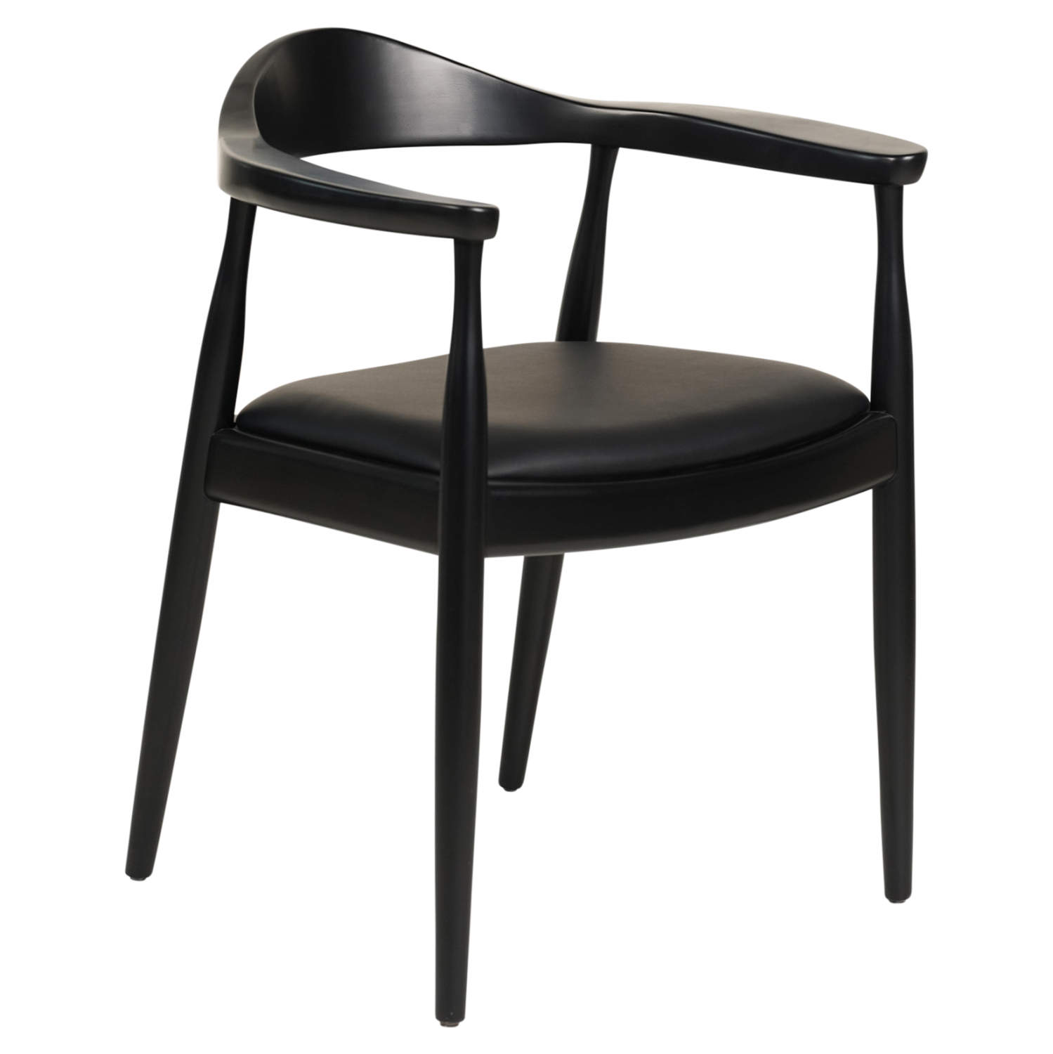 ΠΟΛΥΘΡΟΝΑ ΤΡΑΠΕΖΑΡΙΑΣ FB99948.02 RUBBERWOOD ΚΑΙ PU-ΜΑΥΡΟ 62x54x76,5Υεκ