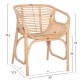 ΠΟΛΥΘΡΟΝΑ FB99954.01 ΦΥΣΙΚΟ RATTAN 62x57,5x79,5Υεκ.
