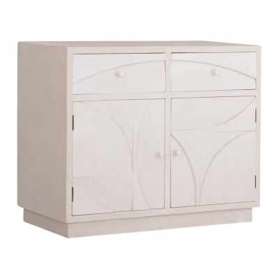 ΜΠΟΥΦΕΣ FB918046 MDF ΣΕ ΥΠΟΛΕΥΚΟ ΧΡΩΜΑ-2 ΣΥΡΤΑΡΙΑ & 2 ΠΟΡΤΕΣ 107x38x82,5Υεκ.