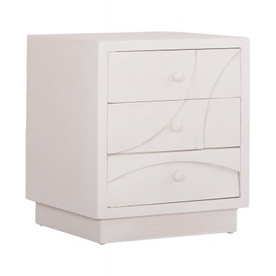 ΚΟΜΟΔΙΝΟ FB918047 MDF ΣΕ ΥΠΟΛΕΥΚΟ ΧΡΩΜΑ-3 ΣΥΡΤΑΡIA 48x38x55,5Υεκ.