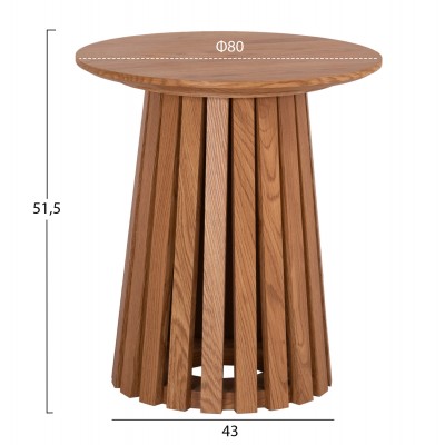 ΤΡΑΠΕΖΑΚΙ ΒΟΗΘΗΤΙΚΟ FB918025 MDF ΣΕ ΦΥΣΙΚΟ ΞΥΛΟΥ Φ45x50,5Υεκ.