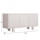 ΜΠΟΥΦΕΣ FB918068 MDF ΣΕ ΥΠΟΛΕΥΚΟ ΧΡΩΜΑ-3 ΠΟΡΤΕΣ 140x38x64Υεκ.