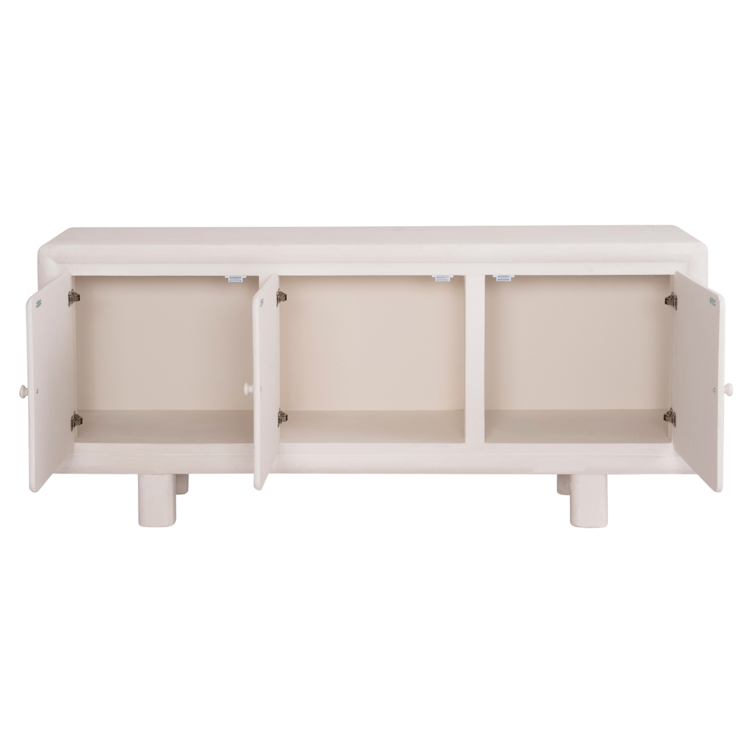ΜΠΟΥΦΕΣ FB918068 MDF ΣΕ ΥΠΟΛΕΥΚΟ ΧΡΩΜΑ-3 ΠΟΡΤΕΣ 140x38x64Υεκ.