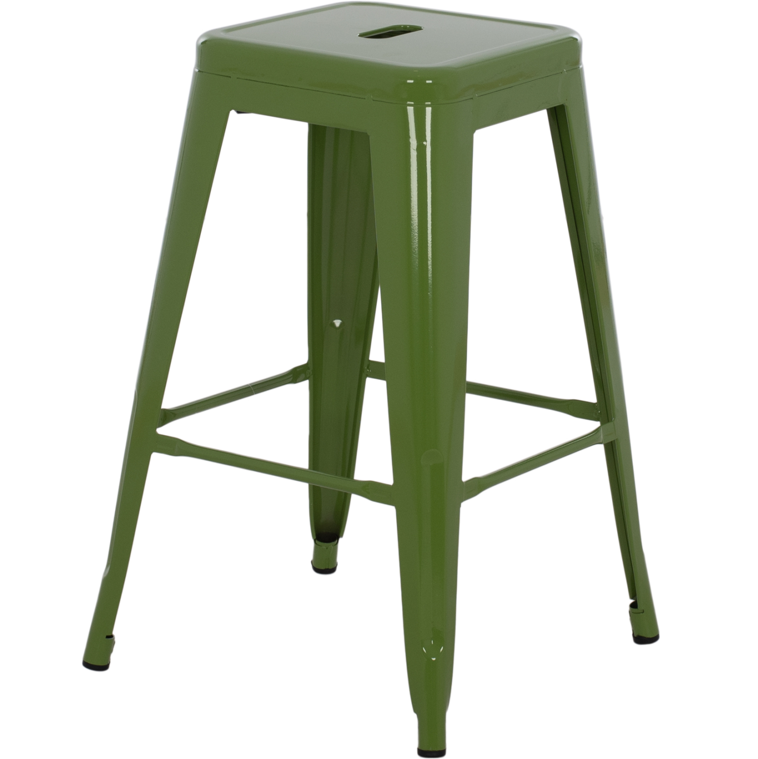 ΣΚΑΜΠΟ ΜΕΣΑΙΟΥ ΥΨΟΥΣ ΜΕΤΑΛΛΙΚΟ FB98573.53 ΣΕ LIGHT OLIVE GREEN 43x43x67Υεκ.