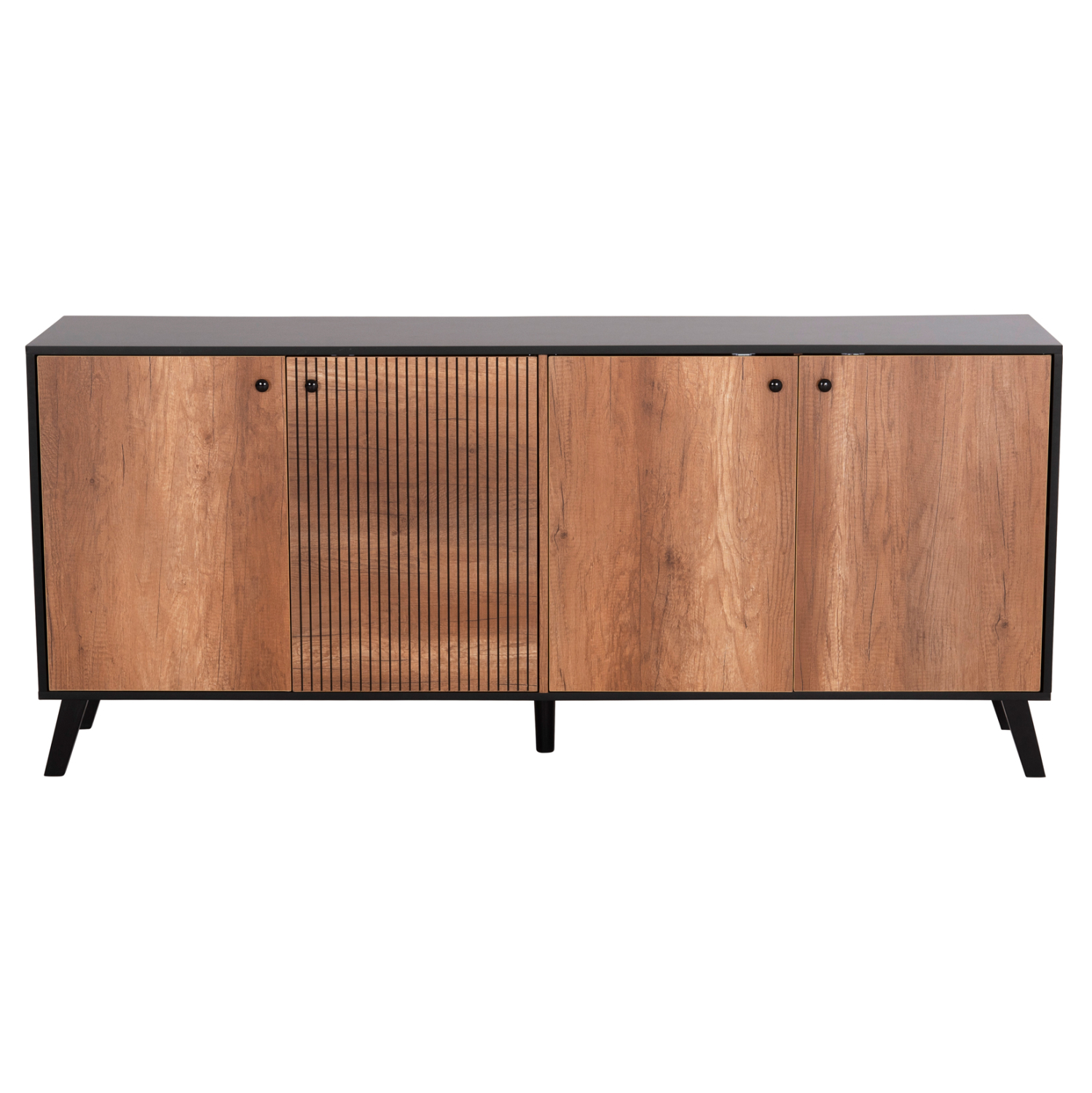 ΜΠΟΥΦΕΣ ΜΕΛΑΜΙΝΗΣ FB99446.11 ΜΑΥΡΟ-ΦΥΣΙΚΟ 180x40x78.6Υεκ.