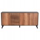 ΜΠΟΥΦΕΣ ΜΕΛΑΜΙΝΗΣ FB99446.11 ΜΑΥΡΟ-ΦΥΣΙΚΟ 180x40x78.6Υεκ.