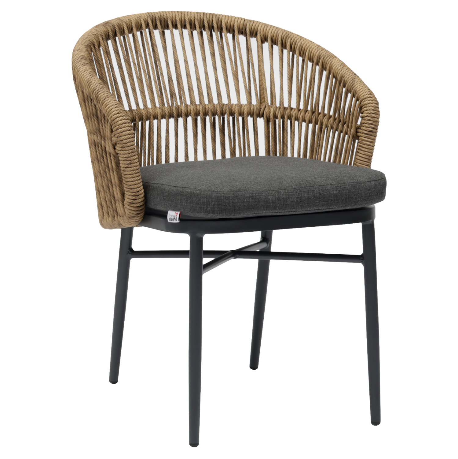 ΠΟΛΥΘΡΟΝΑ ΑΛΟΥΜΙΝΙΟΥ FB96265.01 ΣΚΟΥΡΟ ΓΚΡΙ- P.E.RATTAN ΣΕ ΦΥΣΙΚΟ 58x61x75Υεκ.