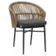 ΠΟΛΥΘΡΟΝΑ ΑΛΟΥΜΙΝΙΟΥ FB96265.01 ΣΚΟΥΡΟ ΓΚΡΙ- P.E.RATTAN ΣΕ ΦΥΣΙΚΟ 58x61x75Υεκ.
