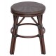 ΣΚΑΜΠΟ ΑΛΟΥΜΙΝΙΟΥ FB96285.01 BAMBOO LOOK ΚΑΦΕ-TEXTILENE ΚΑΦΕ Φ36x46Υεκ.