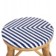 ΣΚΑΜΠΟ ΑΛΟΥΜΙΝΙΟΥ FB96285.05 BAMBOO LOOK-TEXTILENE ΛΕΥΚΟ-ΜΠΛΕ Φ36x46Υεκ.