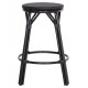 ΣΚΑΜΠΟ ΜΠΑΡ ΑΛΟΥΜΙΝΙΟΥ ΜΕΣΑΙΟΥ ΥΨΟΥΣ FB96286.02 BAMBOO LOOK & TEXTILENE ΜΑΥΡΟ 43x43x65Υεκ