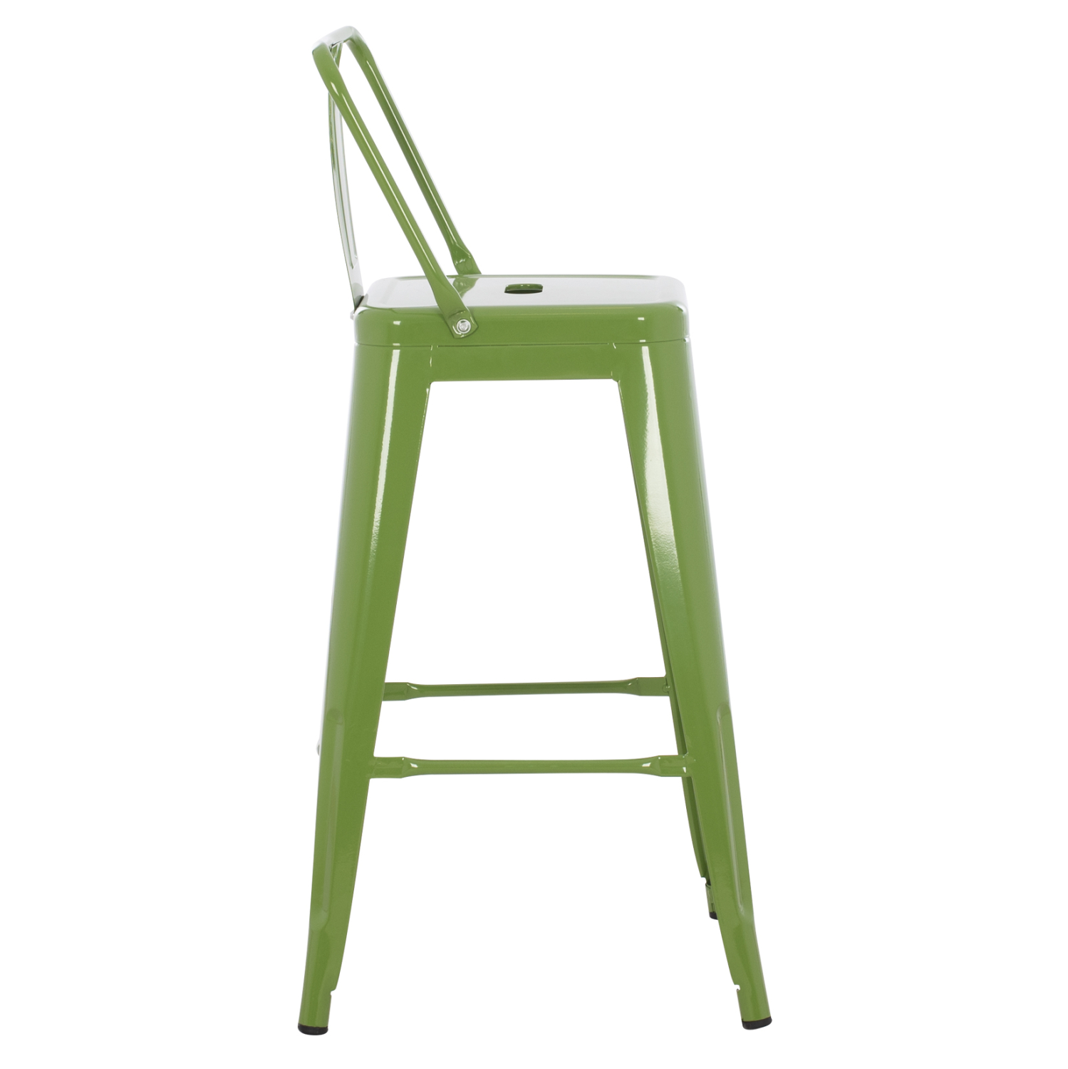 ΣΚΑΜΠΟ ΜΠΑΡ ΜΕΣΑΙΟΥ ΥΨΟΥΣ ΜΕΤΑΛΛΙΚO FB98574.53 LIGHT OLIVE GREEN 43x43x88Υεκ.