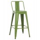 ΣΚΑΜΠΟ ΜΠΑΡ ΜΕΣΑΙΟΥ ΥΨΟΥΣ ΜΕΤΑΛΛΙΚO FB98574.53 LIGHT OLIVE GREEN 43x43x88Υεκ.