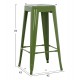 ΣΚΑΜΠΟ ΜΠΑΡ ΜΕΤΑΛΛΙΚΟ FB98642.53 ΣΕ LIGHT OLIVE GREEN 43x43x78Υεκ.