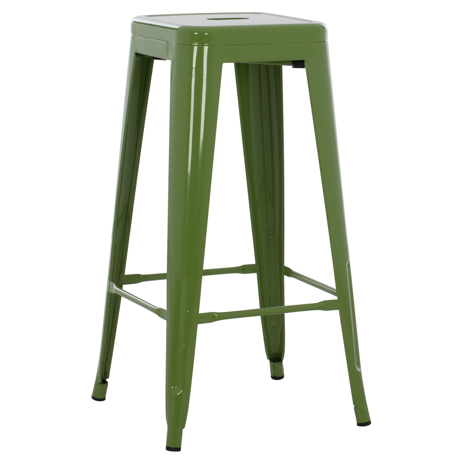ΣΚΑΜΠΟ ΜΠΑΡ ΜΕΤΑΛΛΙΚΟ FB98642.53 ΣΕ LIGHT OLIVE GREEN 43x43x78Υεκ.
