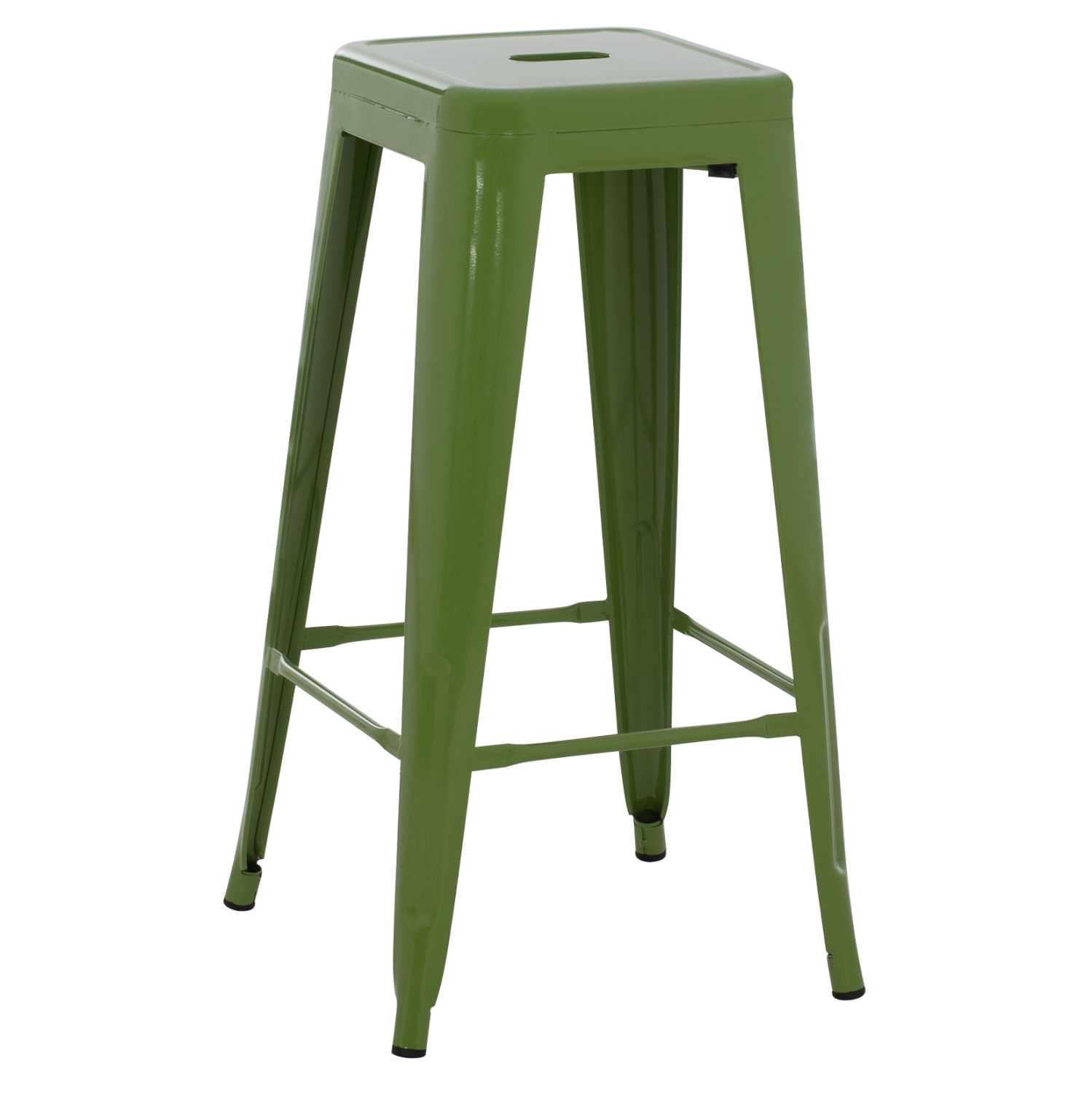 ΣΚΑΜΠΟ ΜΠΑΡ ΜΕΤΑΛΛΙΚΟ FB98642.53 ΣΕ LIGHT OLIVE GREEN 43x43x78Υεκ.