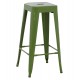 ΣΚΑΜΠΟ ΜΠΑΡ ΜΕΤΑΛΛΙΚΟ FB98642.53 ΣΕ LIGHT OLIVE GREEN 43x43x78Υεκ.