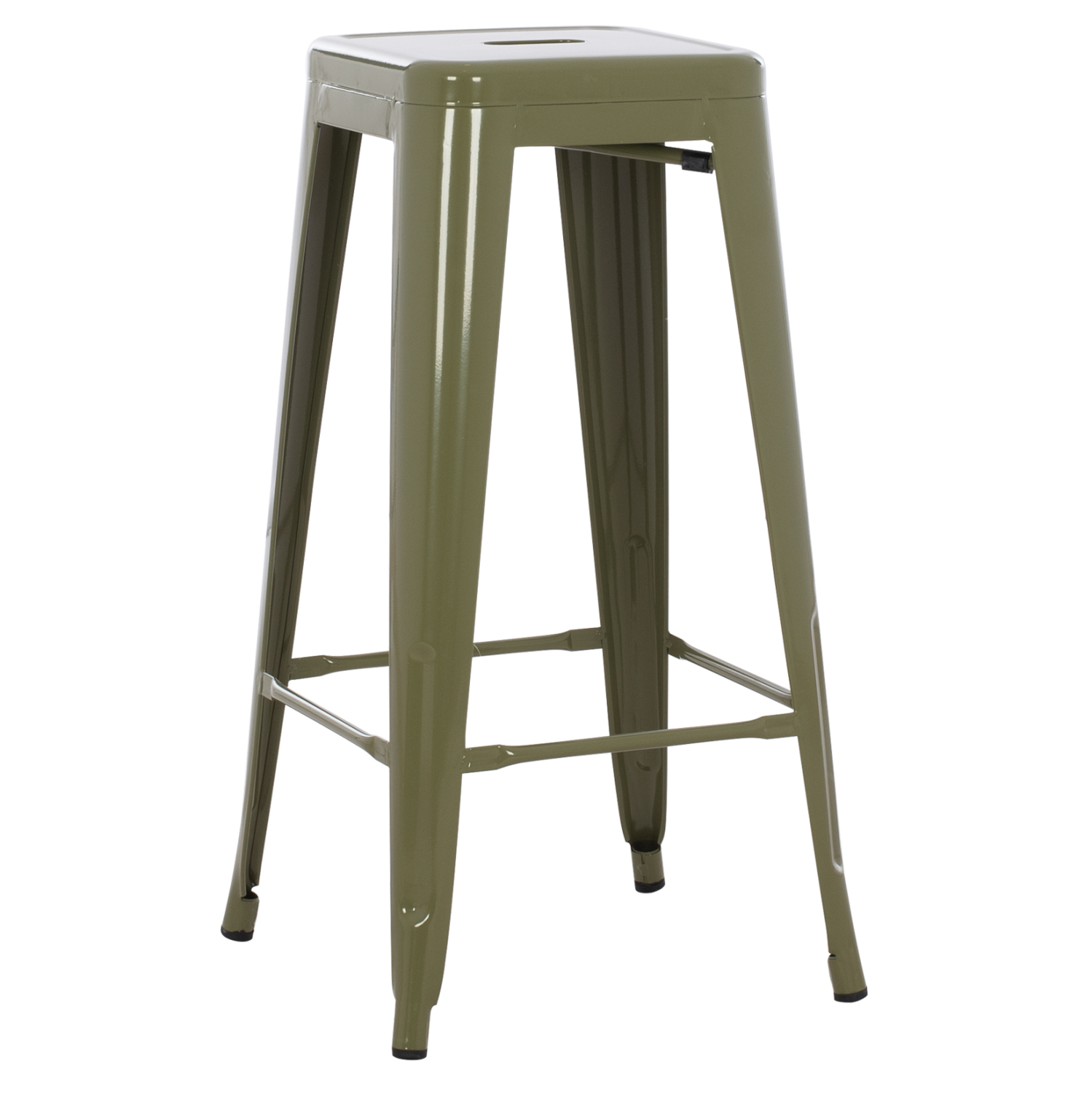 ΣΚΑΜΠΟ ΜΠΑΡ ΜΕΤΑΛΛΙΚΟ FB98642.43 ΣΕ DARK OLIVE 43x43x78Υεκ.