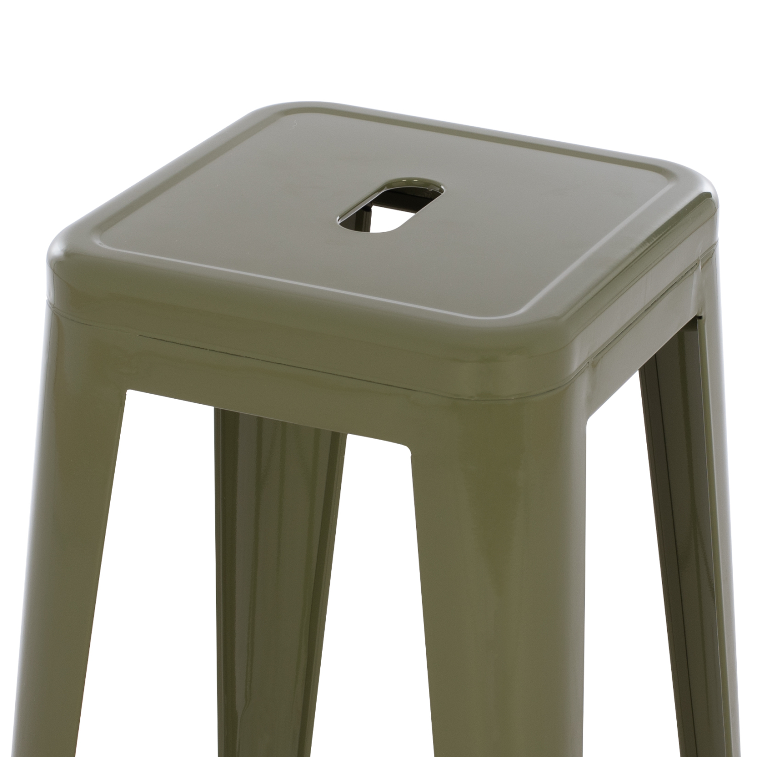 ΣΚΑΜΠΟ ΜΠΑΡ ΜΕΤΑΛΛΙΚΟ FB98642.43 ΣΕ DARK OLIVE 43x43x78Υεκ.
