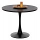 ΤΡΑΠΕΖΙ ΤΡΑΠΕΖΑΡΙΑΣ FB99421.12 ΣΤΡΟΓΓΥΛΟ BLACK MARBLE Φ90x74Υεκ.