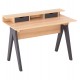 ΓΡΑΦΕΙΟ FB918290 ΜΕΛΑΜΙΝΗ ΣΕ SONAMA-ΓΚΡΙ 120x19-59x75-85,5ΥΥεκ.
