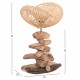 ΕΠΙΤΡΑΠΕΖΙΟ ΔΙΑΚΟΣΜΗΤΙΚΟ ΦΩΤΙΣΤΙΚΟ FB94431 DRIFTWOOD & RATTAN 32x30x53Υεκ.