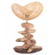 ΕΠΙΤΡΑΠΕΖΙΟ ΔΙΑΚΟΣΜΗΤΙΚΟ ΦΩΤΙΣΤΙΚΟ FB94431 DRIFTWOOD & RATTAN 32x30x53Υεκ.