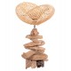 ΕΠΙΤΡΑΠΕΖΙΟ ΔΙΑΚΟΣΜΗΤΙΚΟ ΦΩΤΙΣΤΙΚΟ FB94431 DRIFTWOOD & RATTAN 32x30x53Υεκ.