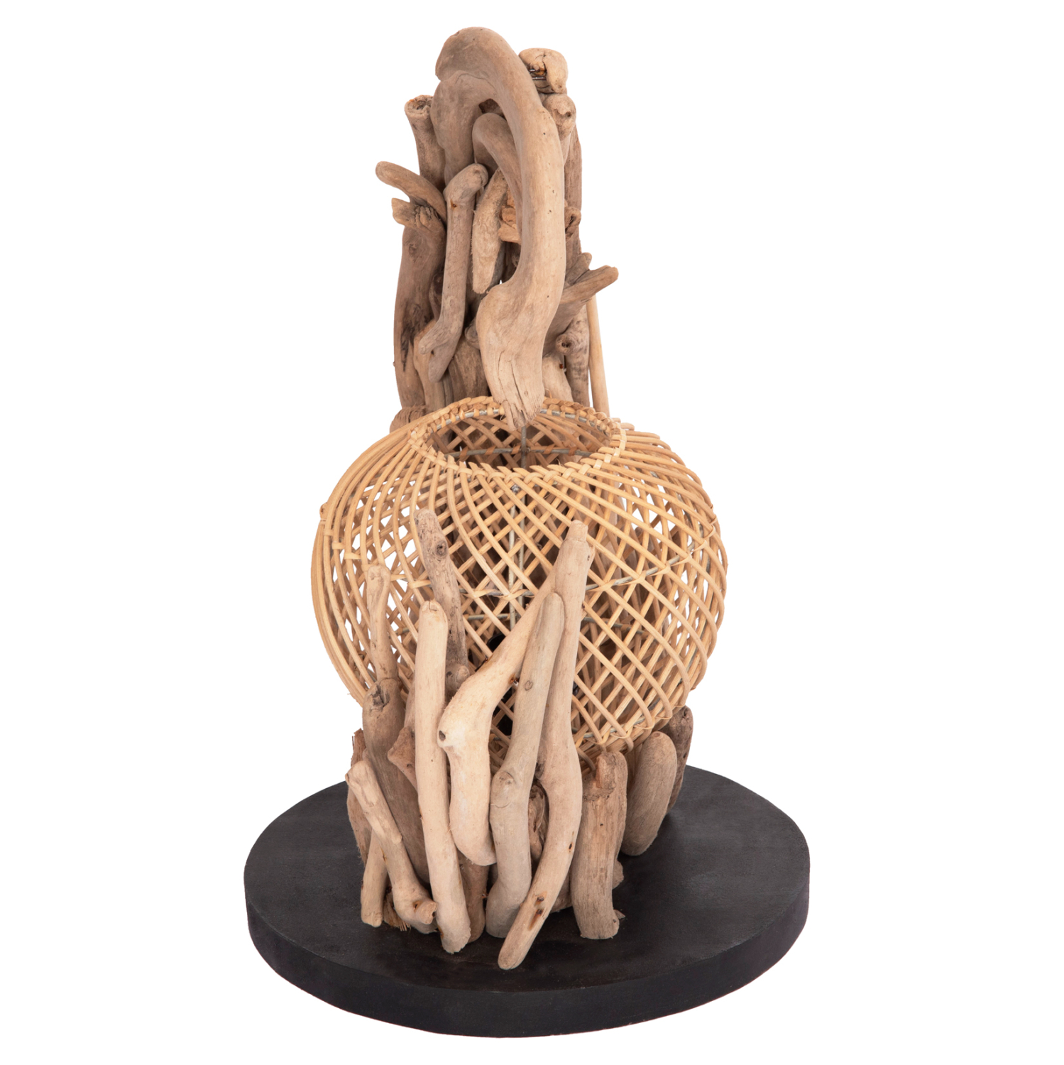 ΕΠΙΤΡΑΠΕΖΙΟ ΔΙΑΚΟΣΜΗΤΙΚΟ ΦΩΤΙΣΤΙΚΟ FB94438 DRIFTWOOD--RATTAN 30x30x49Υεκ.