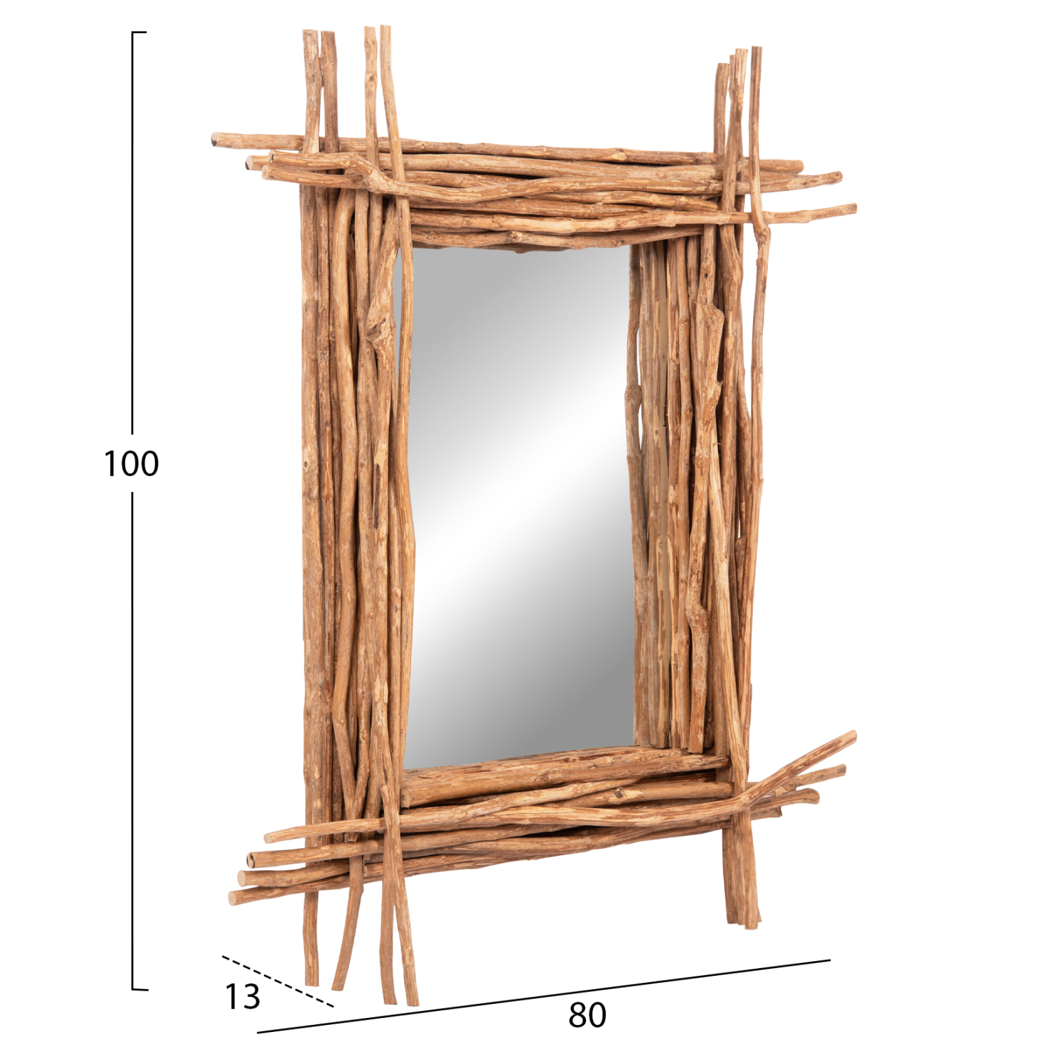 ΚΑΘΡΕΠΤΗΣ ΤΟΙΧΟΥ FB94442 DRIFTWOOD ΣΕ ΦΥΣΙΚΟ ΧΡΩΜΑ 80x15x100Υεκ.