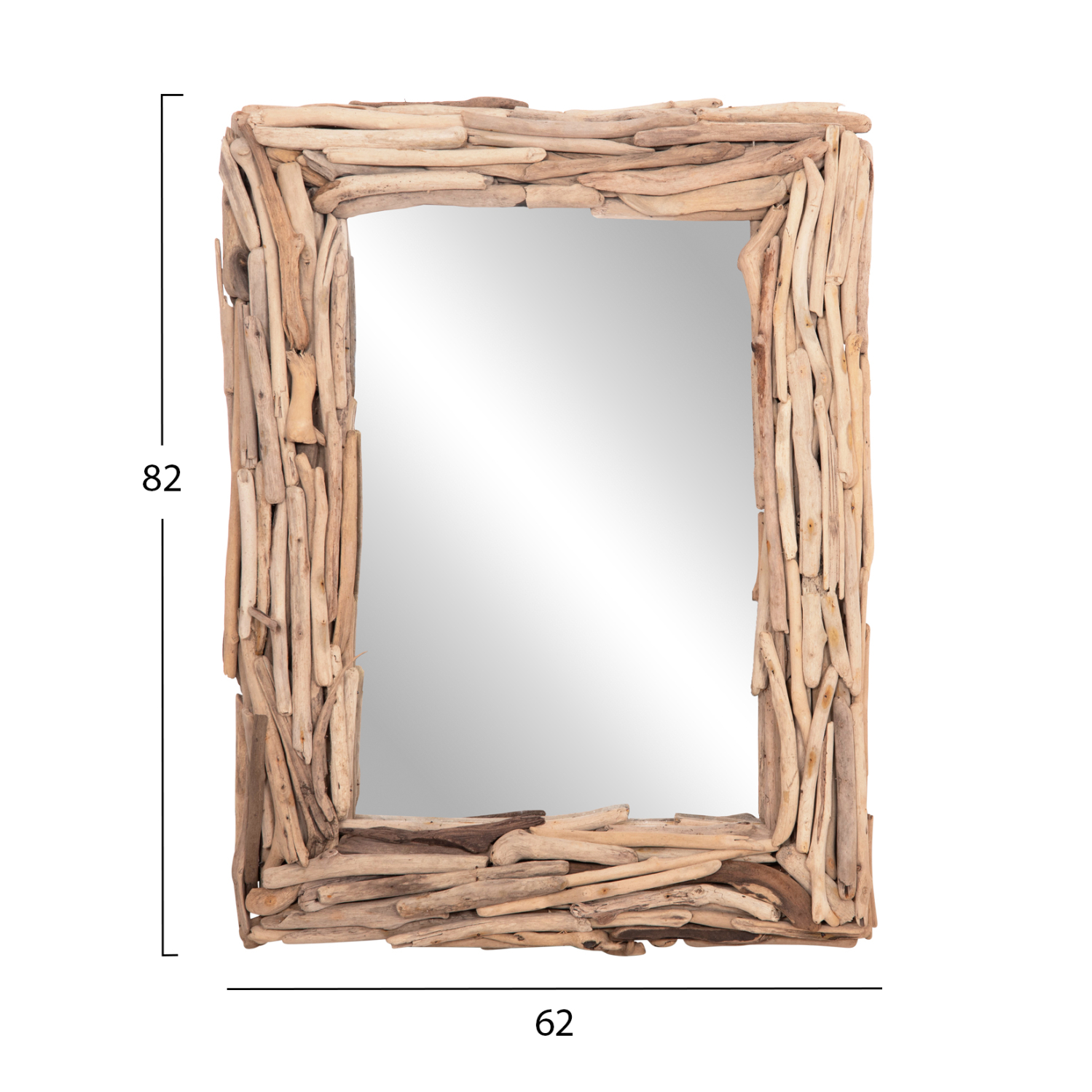 ΚΑΘΡΕΠΤΗΣ ΤΟΙΧΟΥ FB94440 DRIFTWOOD ΣΕ ΦΥΣΙΚΟ ΧΡΩΜΑ 62x10x82Υεκ.