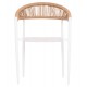 ΠΟΛΥΘΡΟΝΑ FB96284.01 ΑΛΟΥΜΙΝΙΟ & TEXTILENE ΛΕΥΚΟ--P.E.TWISTED RATTAN 55x56x79Υεκ