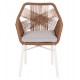 ΠΟΛΥΘΡΟΝΑ FB96048.11 ΑΛΟΥΜΙΝΙΟ ΛΕΥΚΟ-P.E. RATTAN ΜΠΕΖ 59x63x81Υεκ