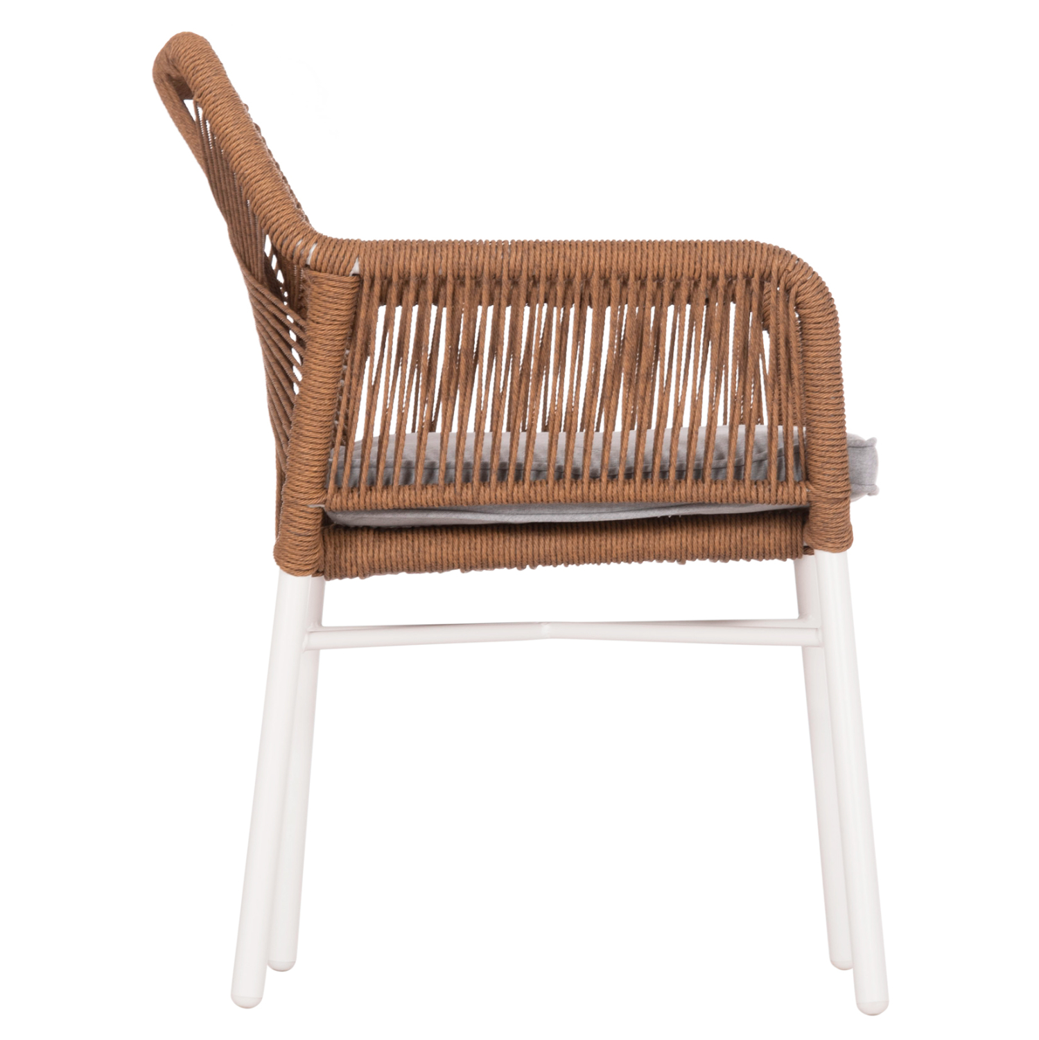 ΠΟΛΥΘΡΟΝΑ FB96048.11 ΑΛΟΥΜΙΝΙΟ ΛΕΥΚΟ-P.E. RATTAN ΜΠΕΖ 59x63x81Υεκ