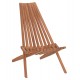 ΠΟΛΥΘΡΟΝΑ LOUNGE ΠΤΥΣΣΟΜΕΝΗ FB918112 ΞΥΛΟ TEAK--ΦΥΣΙΚΟ 61x88.5x89Υεκ.