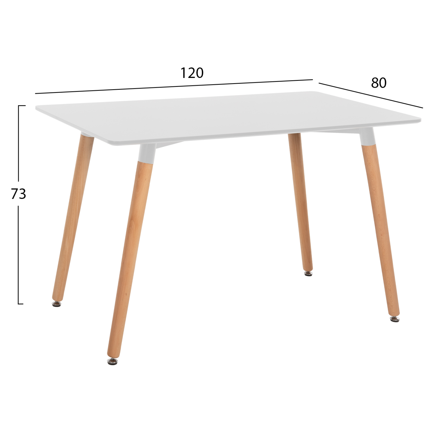ΣΕΤ ΤΡΑΠΕΖΑΡΙΑΣ 5ΤΜΧ FB921172 MDF TOP ΣΕ ΛΕΥΚΟ-ΣΚΕΛΕΤΟΣ ΣΕ ΦΥΣΙΚΟ ΞΥΛΟΥ
