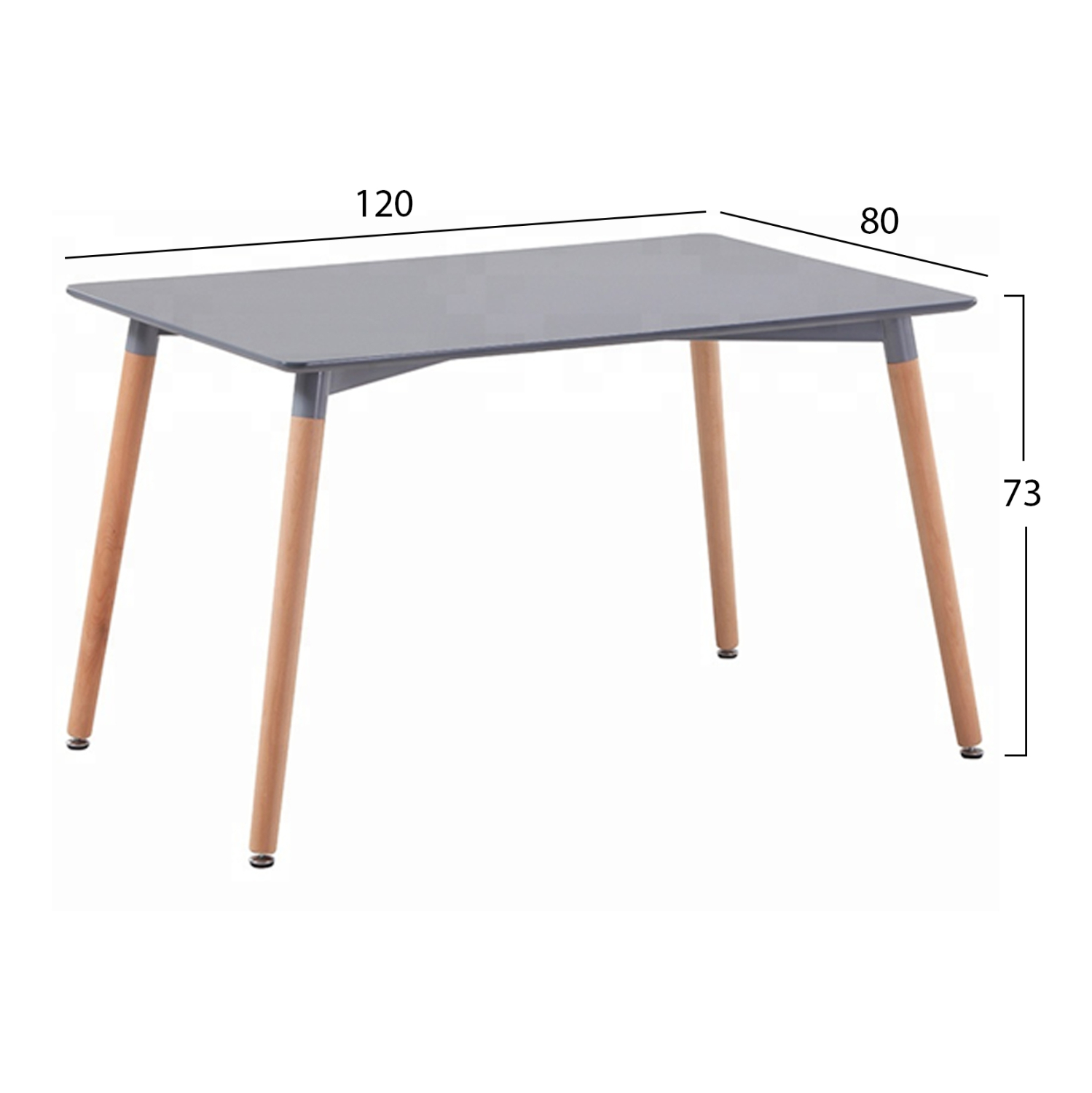 ΣΕΤ ΤΡΑΠΕΖΑΡΙΑΣ 5ΤΜΧ FB921176 MDF TOP ΣΕ ΓΚΡΙ--P.P. & PU ΣΕ ΓΚΡΙ