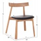 KΑΡΕΚΛΑ ΤΡΑΠΕΖΑΡΙΑΣ FB918245.04 RUBBERWOOD-ΜΑΥΡΟ PU 60x54x72Υεκ