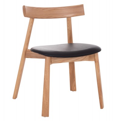 KΑΡΕΚΛΑ ΤΡΑΠΕΖΑΡΙΑΣ FB918245.04 RUBBERWOOD-ΜΑΥΡΟ PU 60x54x72Υεκ